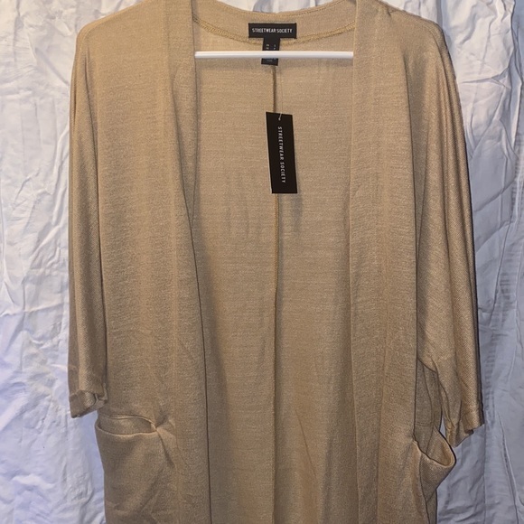 Ladies Cocoon Pocket Dolman Cardigan. Beige. Brand NEW NWT soft warm style - Picture 6 of 7